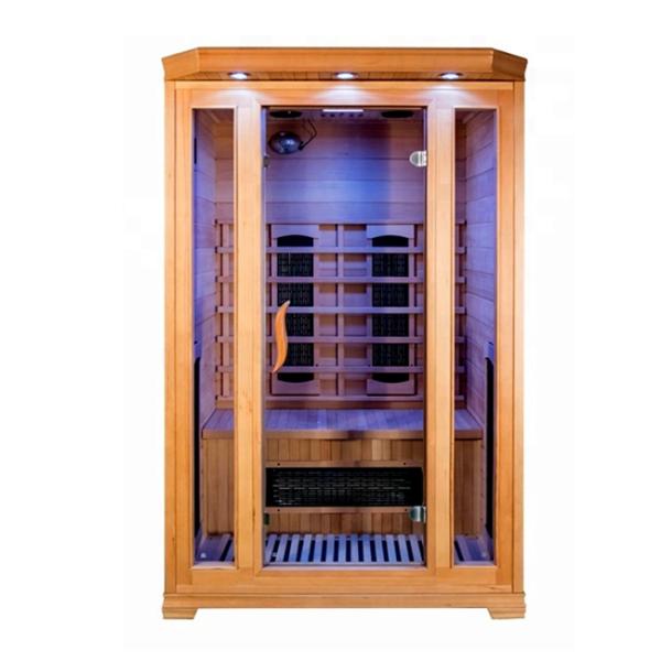 Custom Home Hemlock 2 Person Infrared Sauna Room With Oxygen Ionizer