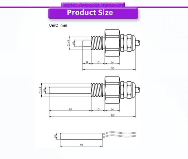 Small Volume UBW100Y Water Proof Temperature Transmitter Sensor Range 50-400 C