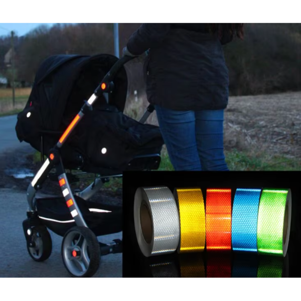 Honeycomb PVC & PET Reflective Material Self-Adhesive Reflective Sticker Sheet Warning Use Temporary Reflective Tape for Safety