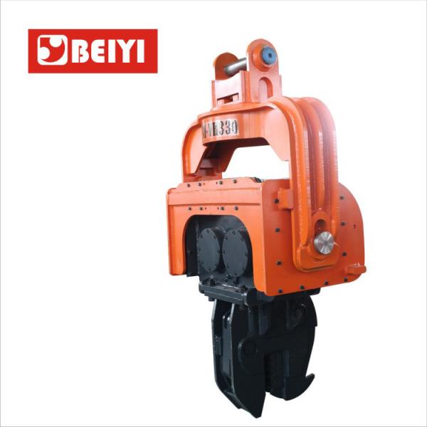 Excavator Hydraulic Vibratory Sheet Pile /300mm Prefabricated photovoltaic pile /wooden Driver