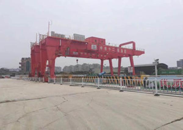 Double Girder Industrial Gantry Crane , Electric Rail Mounted Gantry Crane