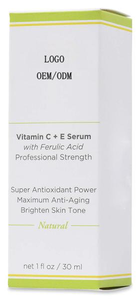 Soro natural da vitamina C E com ácido Ferulic e hialurónico/soro antienvelhecimento orgânico
