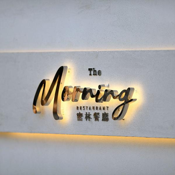 3D Mini Crystal Backlit Letters Metal Luminous Letters Outdoor  Indoor Decoration Signboard Light Sign