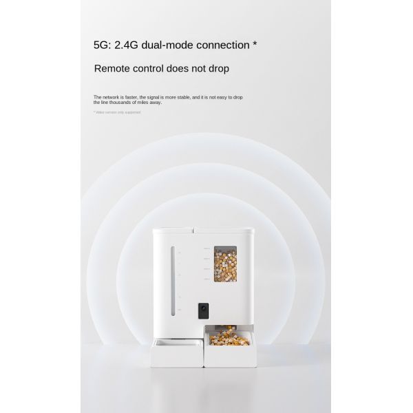 2-in-1 Smart Automatic Pet Feeder Eco-Friendly 4-5L Battery-Powered Waterproof IPX5 Water & Food Bowl Plastic for Dogs & Cats