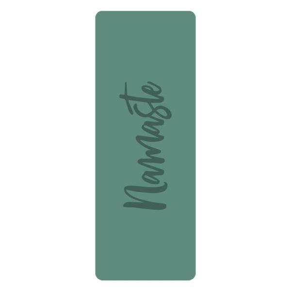 5mm Printed Pu Custom Eco Friendly PU Rubber Pilates Yoga Mat With Namaste Logo