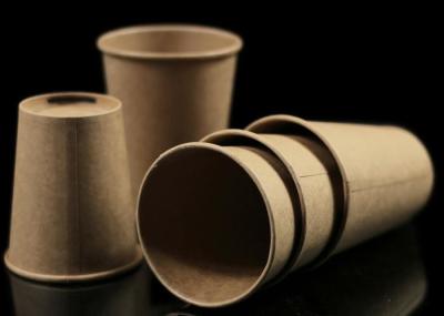 Logotipo Compostable natural que imprime os copos de café afastados grossos favoráveis ao meio ambiente