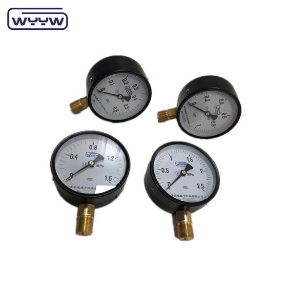 Manômetro de pressão de água/ar de 1,5 cm de comprimento, de 10 bar, de 16 bar, de tubo de borda, de 100 mm