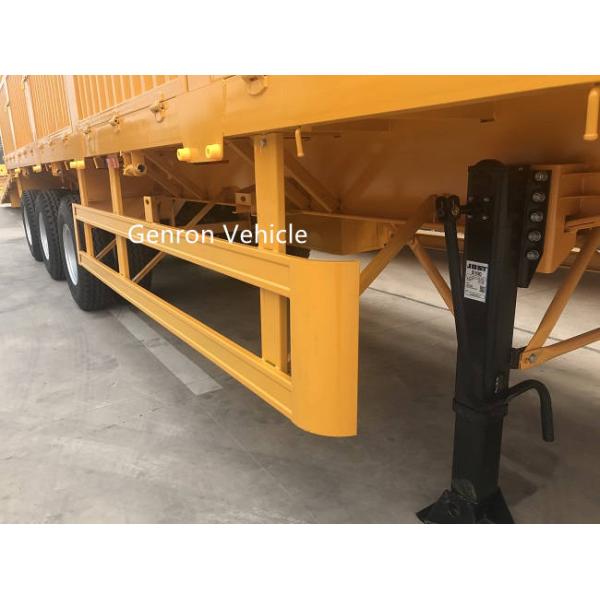 3 velocidad doble de acero del remolque 28T de Side Wall Semi de la cerca Q345B/TT700 de los árboles el 13M