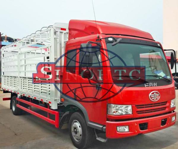4 X 2 Cargo Transport Truck With High Sidewall 15 Tons Max Loading
