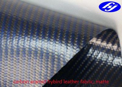 Tela de estofamento matte do poliuretano da sarja híbrida azul de Kevlar do carbono para a mobília