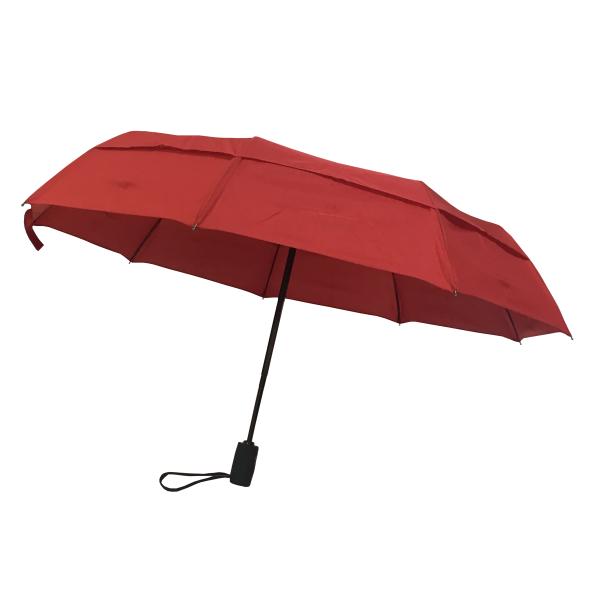 Полн-автоматические Windproof красные 2 слоя складного зонтика для вентиляции Амазонки