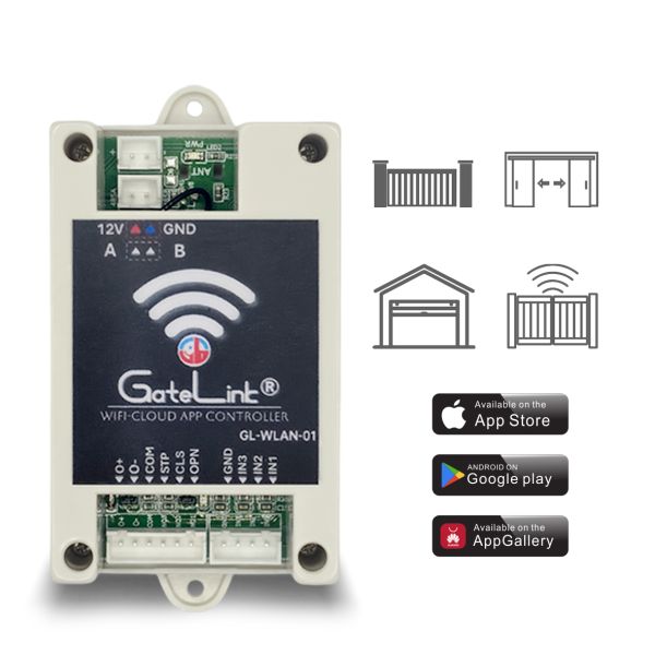 WiFi Gate Opener Controller with 4 Relay Outputs 3 Digital Inputs and RS485 Interface