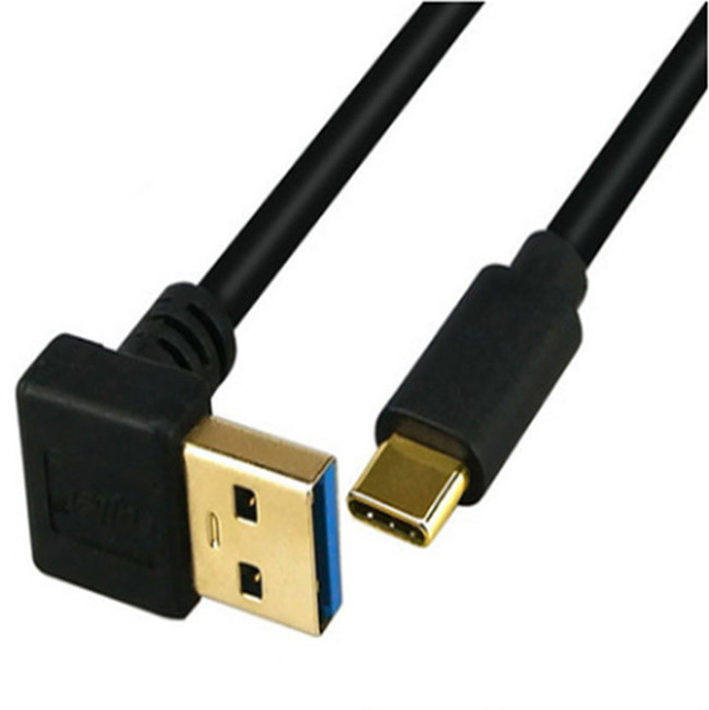 3A двойник ODM 0.2m кабеля данным по USB 3,1 локоть 90 градусов