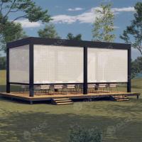 Pergola en aluminium moderne avec un toit réglable