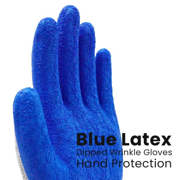 Gants mécaniques résistants aux coupures Gants en latex résistants aux ponctions Bleus pour l'industrie de la réparation automobile