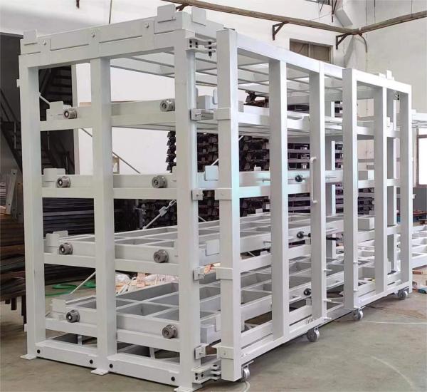 QF-Sheet Racking Customized Hand-Operated Roll out Sheet Metal Rack for Plate Storage