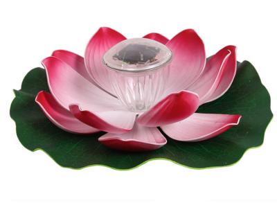 Solar energy lotus lamp colorful gradual outdoor pool pond artificial lake decorative lotus landscape lamp