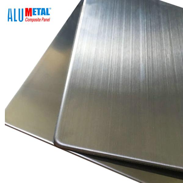 Os painéis de revestimento compostos de alumínio decorativos do PE de 1000MM cobrem 6mm de aço inoxidável FEVE