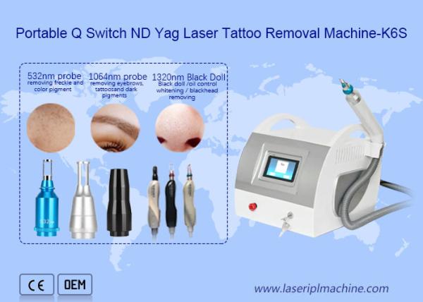 Q Switch Nd Yag Laser Tattoo Removal Equipment 1320nm Pigment Speckle Removal