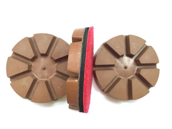 3/75mm Copper Hybrid Transitional diamond pads for heavy concrete floor machine 10mm 15mm diamond segment thickness