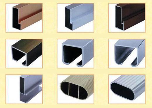 Thickness 0.8-1.5mm Aluminium Door Profiles For Furniture Golden / Black Cabinet Door Frame