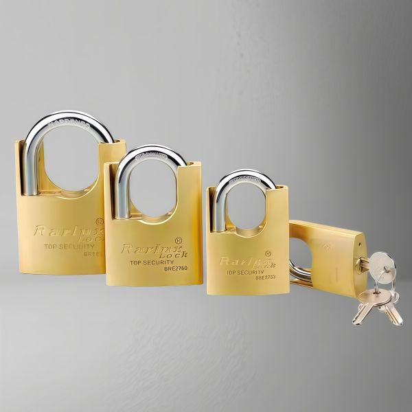 Rarlux Chrome Plated Solid Padlock Shackle Protected Anti-cut Brass Padlock