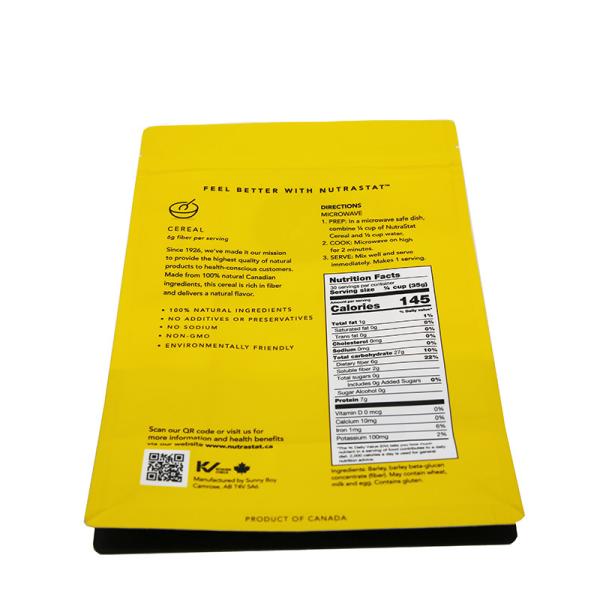 Плоская нижняя Biodegradable упаковка кладет прокатанный мешок в мешки для упаковки кофейного зерна