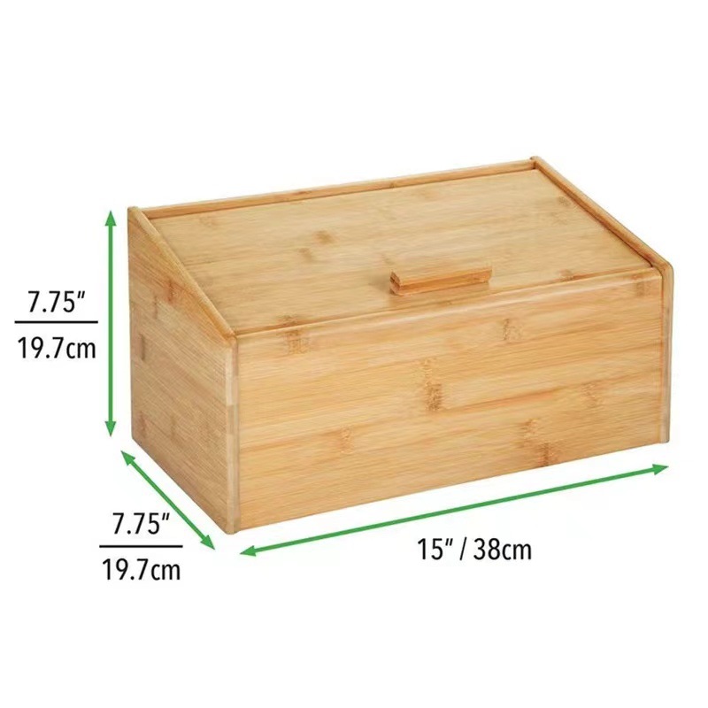 Clamshell Kitchen Supplies Storage Box Wooden Rectangle Storage Box Solid Wood Household Living Room Sundry Storage Box
