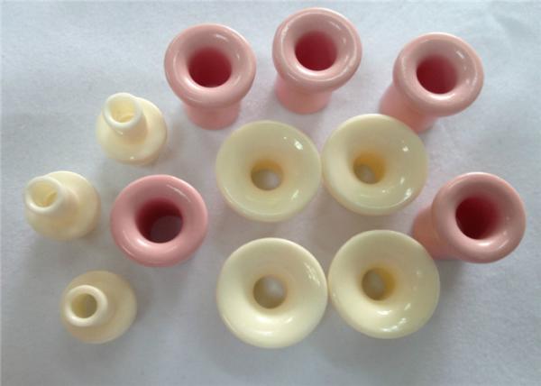 Surface Polished Alumina Ceramic Parts / Textile Machinery Eyelets Yarn Guide