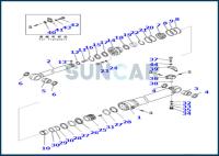 707-99-69590 7079969590 Arm Cylinder Serice Kit For Excavator PC490LC-10 PC490-10