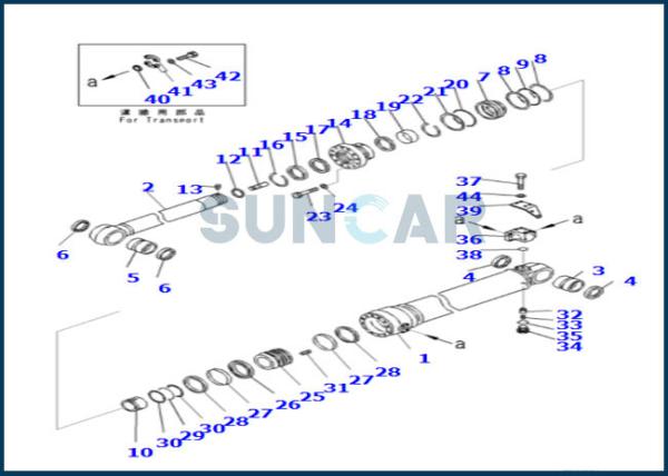 707-99-69590 7079969590 Arm Cylinder Serice Kit For Excavator PC490LC-10 PC490-10
