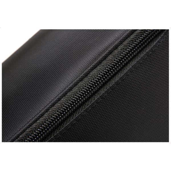 New Fashion Large Capacity Women Double Layer Black Waterproof Nylon Cosmetic Makeup Brush Bag Organizer