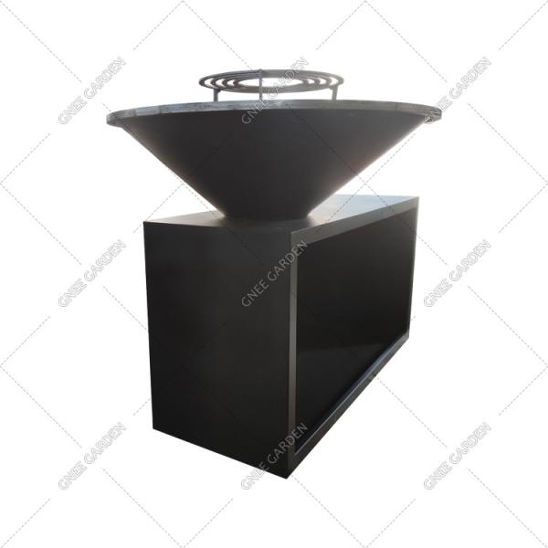 Modular Corten Steel Outdoor Cooking Grills 3mm Thickness Electronic Ignition