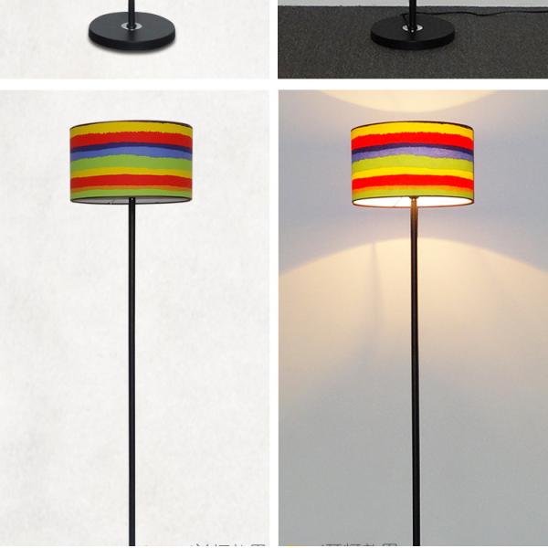 Modern Floor Lamp Nordic Metal Standing Lamps for Living Room Bedroom Fabric Floor Lamps(WH-MFL-109)
