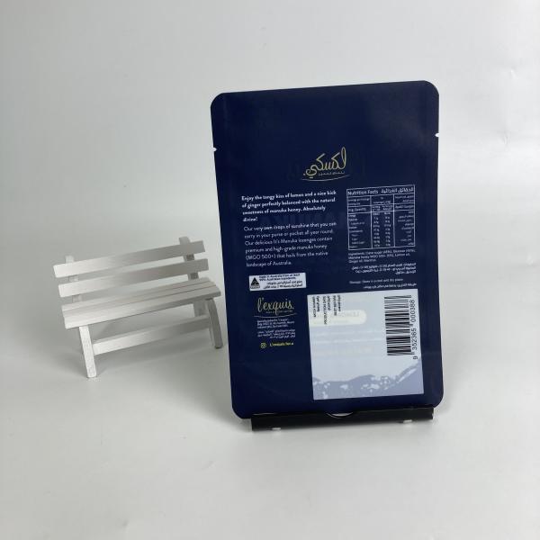 Custom Printed Plastic Bags Eco Friend Recyclable 3 Side Seal Bags