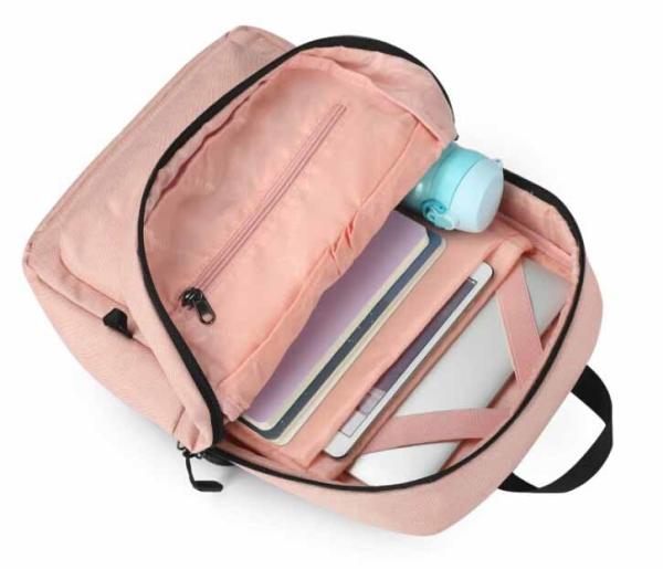 Female Strong Rolling Backpacks For School 20-35 Litre Zipper Closure