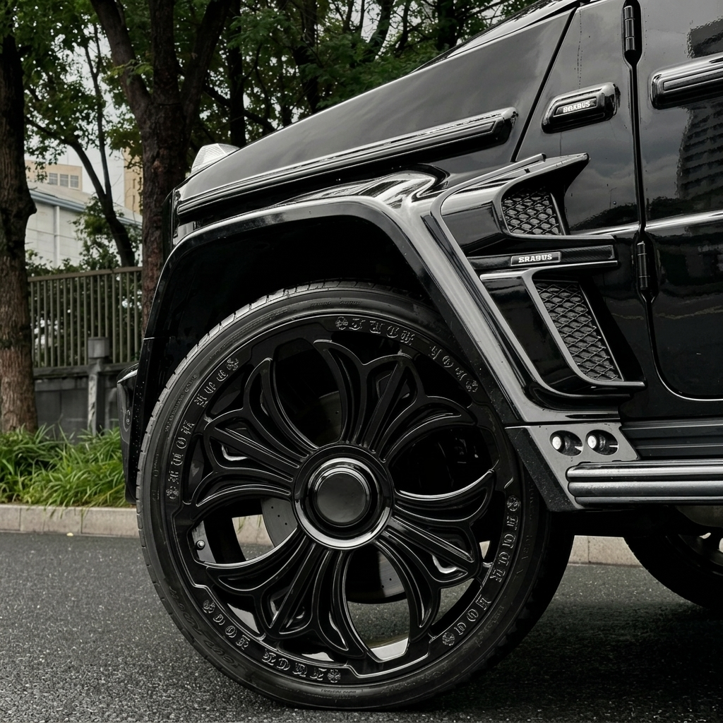 Custom Forged Wheels 24 Inch 8x170 Billet Aluminum Black/Silver CNC Machined for Ford F250 F350 Made to Order Custom Fitment