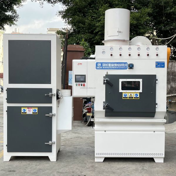 Automatic Sand Blasting Machine with Rubber Belt Track