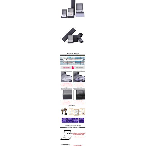 Confección con pincel con toque suave de pieles de PU para joyería de embalaje