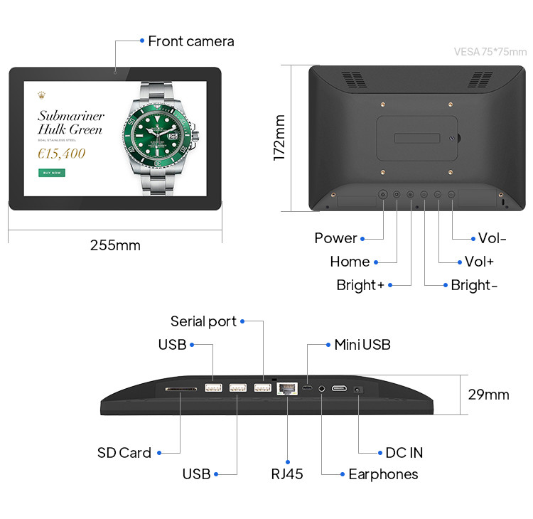 Signage 250cd/M2 POE цифров