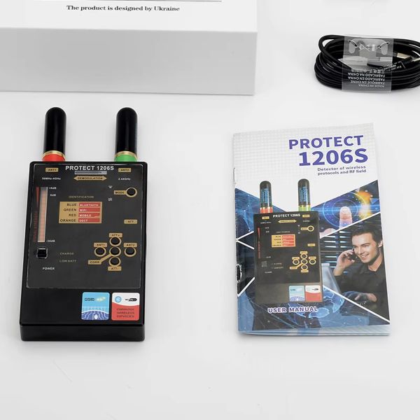 1206S RF Wireless Signal Detector 50Mhz - 4000Mhz Anti Camera Scanner IProtect