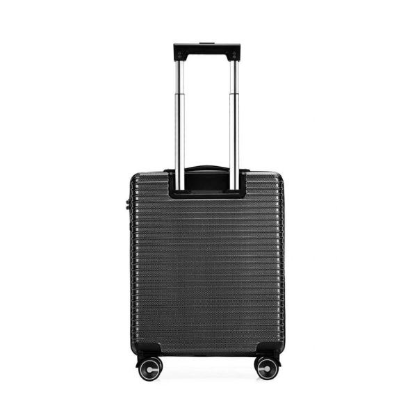 Aluminum Trolley System BLACK ODM Spinner Carry On Luggage