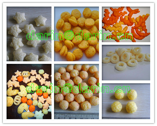 Máquina da extrusora do sopro do arroz do trigo da aveia equipada com a máquina de embalagem