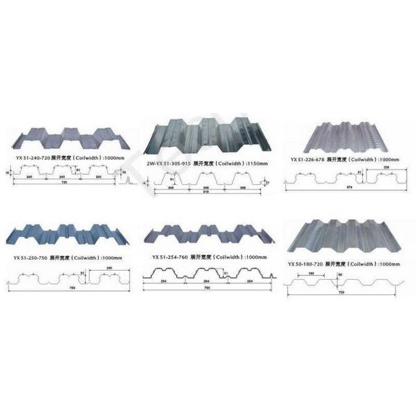 Concrete Floor Tile Making Machine Galvanized Steel Roofing Sheet Production