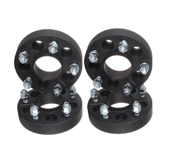 20mm 5x114.3 5x4.5  Hubcentric Black Wheel Spacers central bore 66.1 Fits Nissan Infiniti 12x1.25