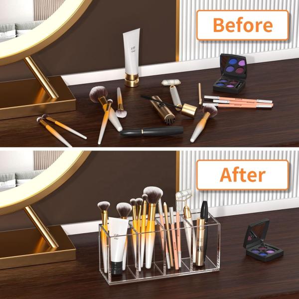 Acrylic Storage Box for Pens & Other Small Items Convenient Bin for Organizing Your Workspace