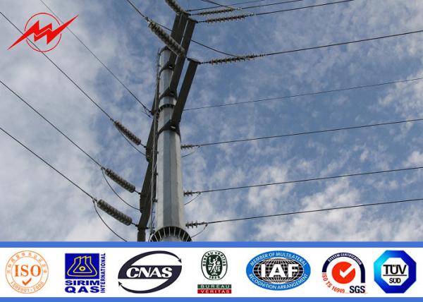 As subestações de aço polo de serviço público de aço da eletricidade do metal 69kv poligonal de 80ft com mastro galvanizaram a estrutura