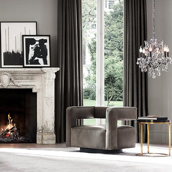 Vintage Black iron dining room Living room Chandelier (WH-WI-01)