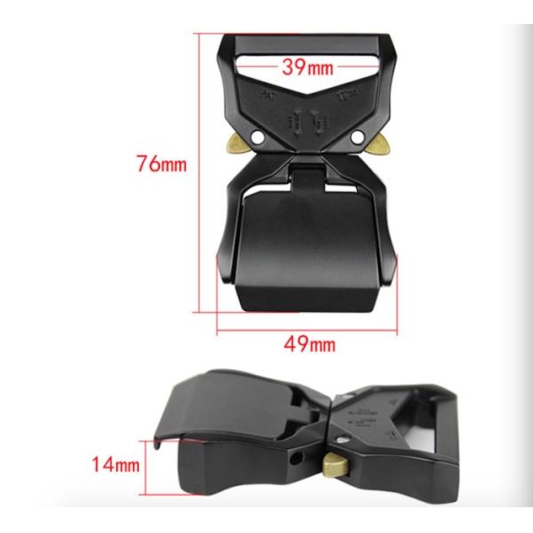 Unisex пряжка пояса пряжки пояса 39MM металла заливки формы тактическая