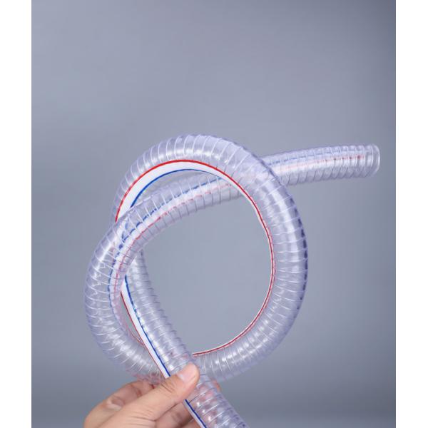Water Suction PVC Steel Wire Reinforced Hose with Various Specifications Length 100m